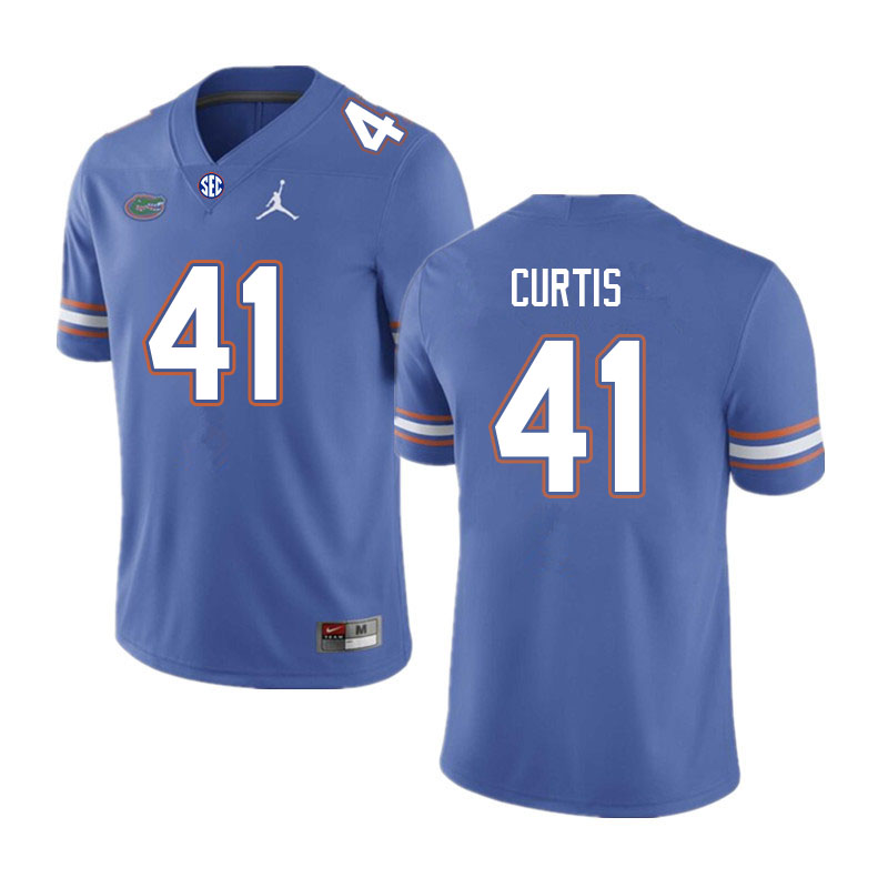 Men #41 Justin Curtis Florida Gators College Football Jerseys Sale-Royal